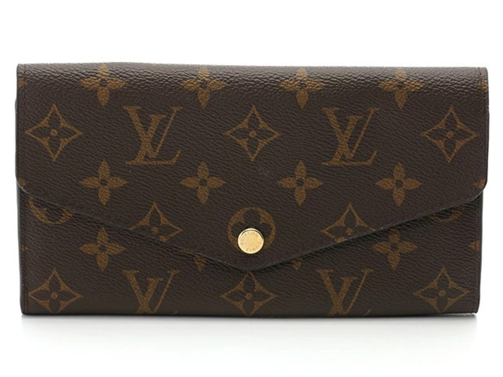 LOUIS VUITTON Portefeuille Sarah Monogram Fuschia Pink